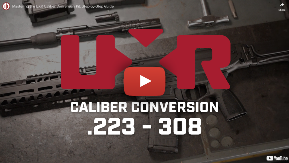 How to properly convert the caliber or barrel length of your UXR rifle with only one tool.