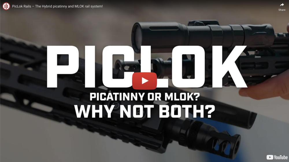 PWS' PicLok is a hybrid design combining Picatinny and M-LOK