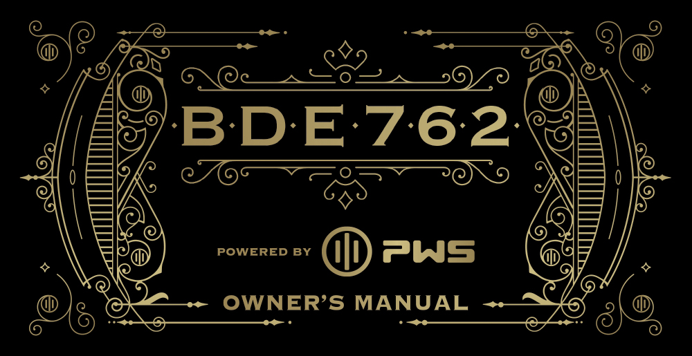 BDE 762 Manual